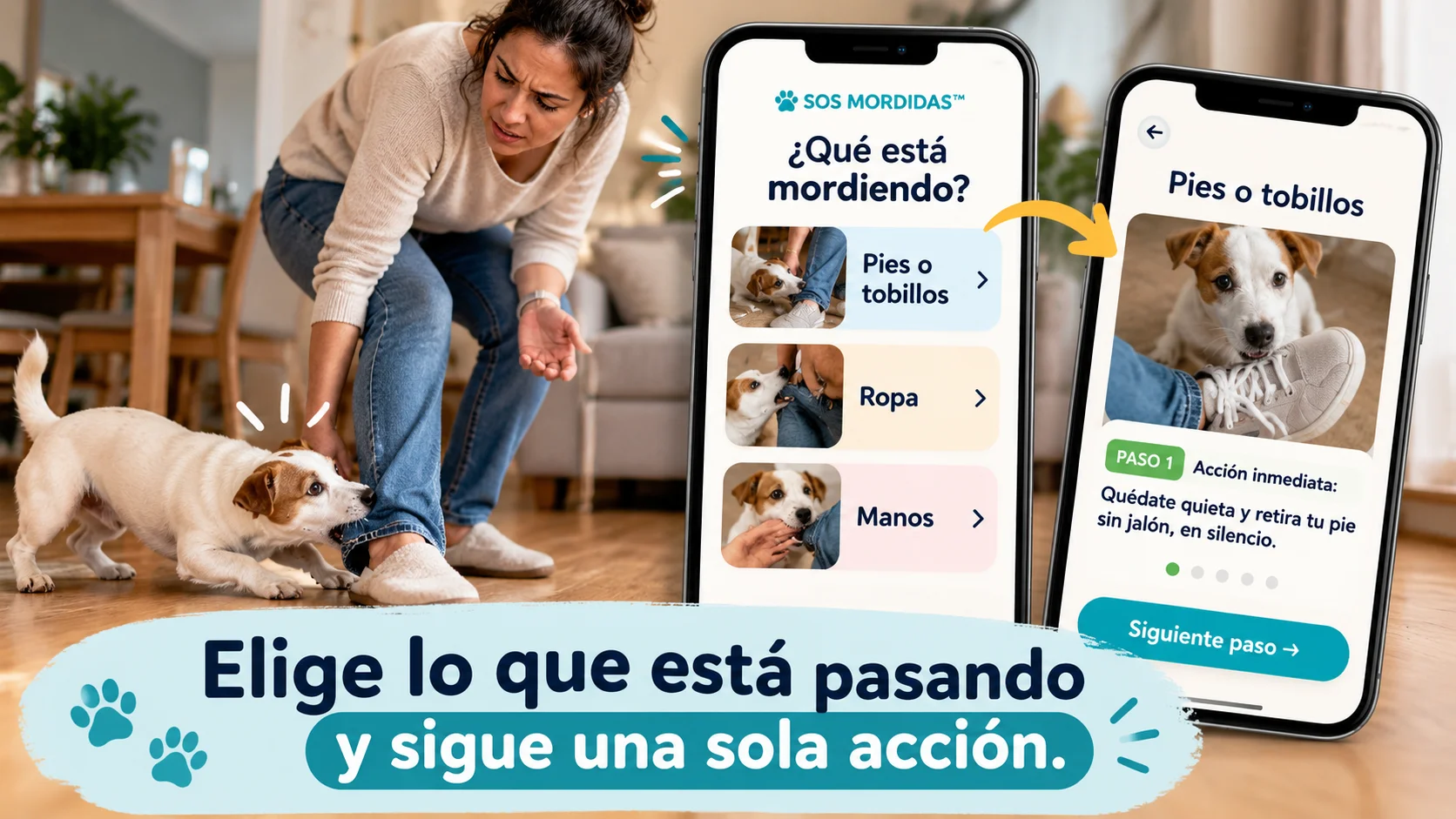 Demostración de SOS MORDIDAS™: elegir lo que está pasando